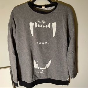 Rare Vans Rawr crewneck sweatshirt